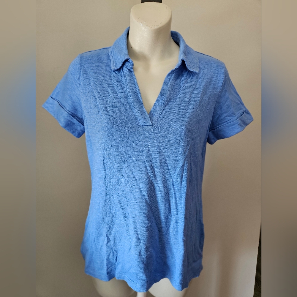 Blue Short Sleeve Polo Shirt